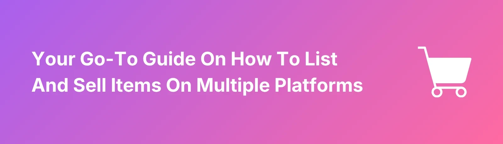 How To List On Multiple Platforms