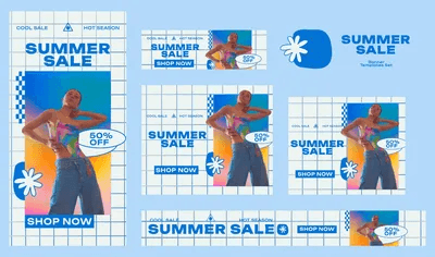 Summer Sale Banner Ads Template