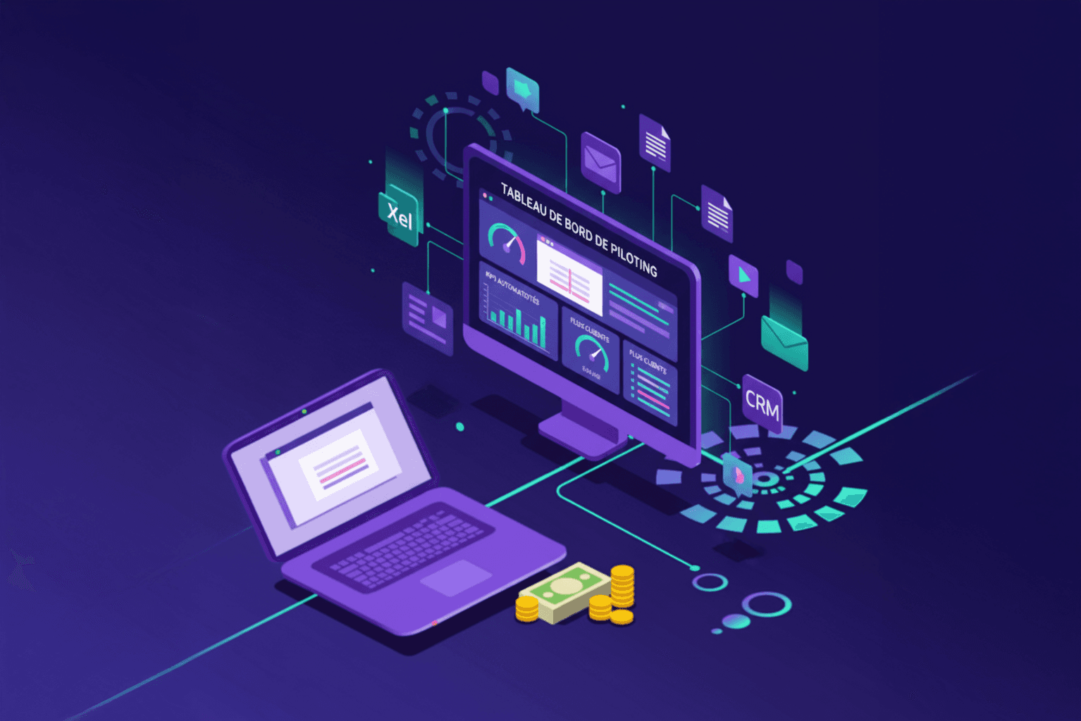 Graphique de calcul du temps récupérable par semaine avec formule de valorisation financière