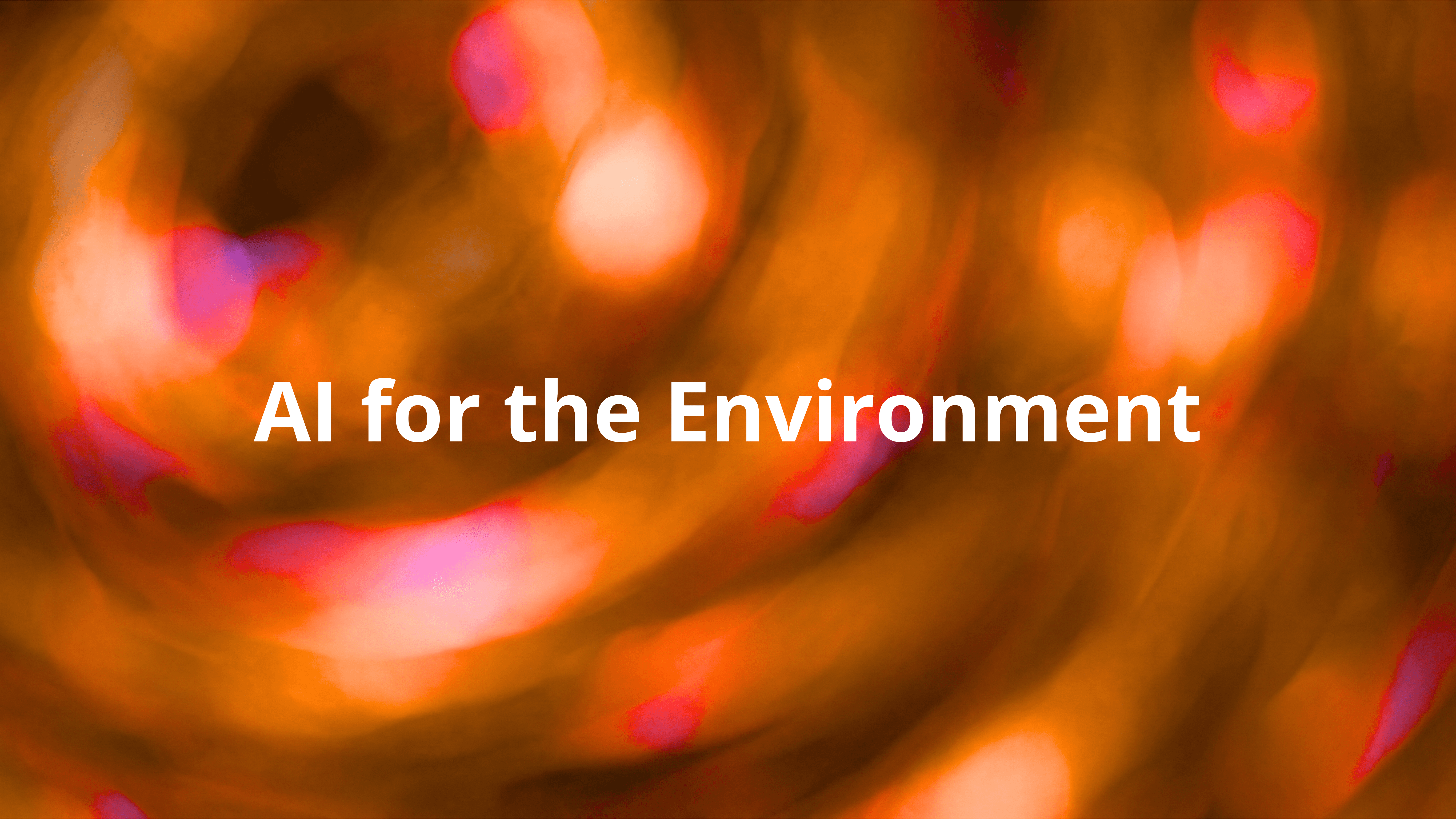 Blur orange with Ai for the environment