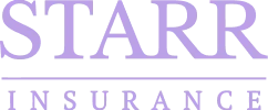 Starr Insurance logo in purple