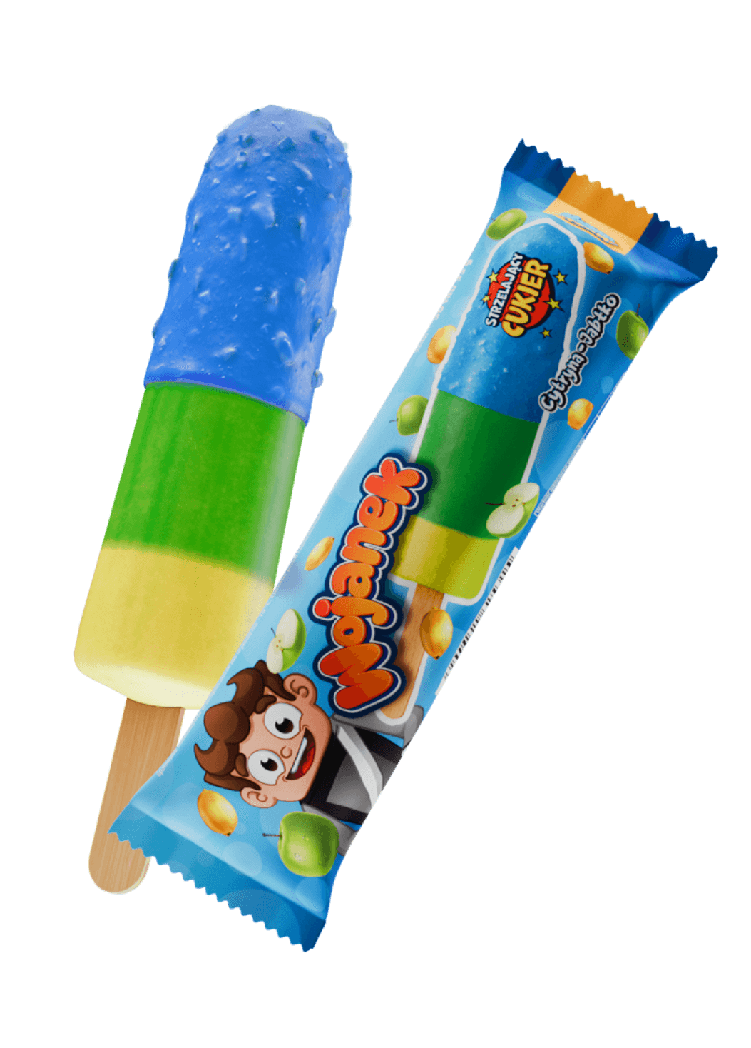 Wojanek – lody o smaku cytryna i jabłko