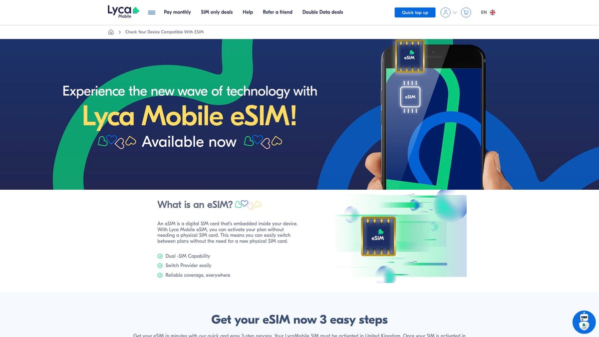 7 Best Pay As You Go eSIM Options for 2025 Travelers - Lycamobile eSIM