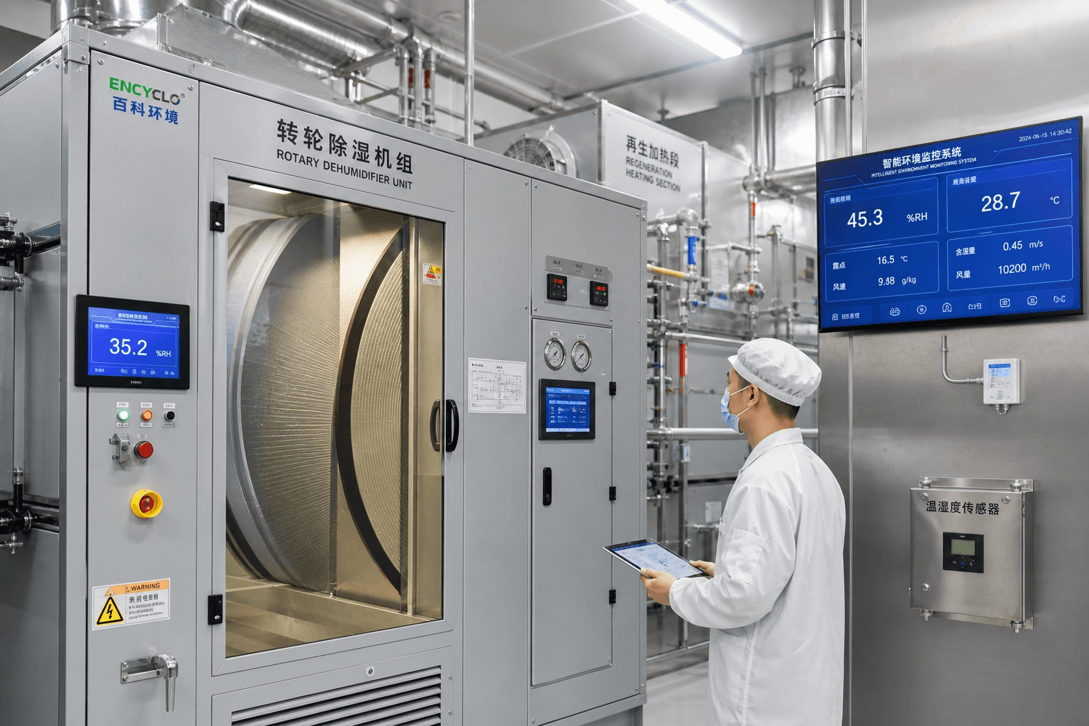 先進轉輪除濕機組與防潮系統 Advanced Desiccant Dehumidifier Unit and Moisture Control System