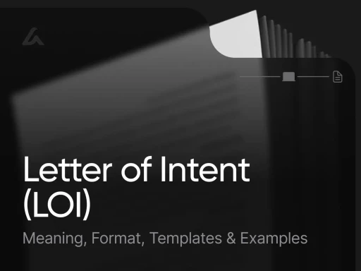 Letter of Intent (LOI): Meaning, Format, Templates & Examples