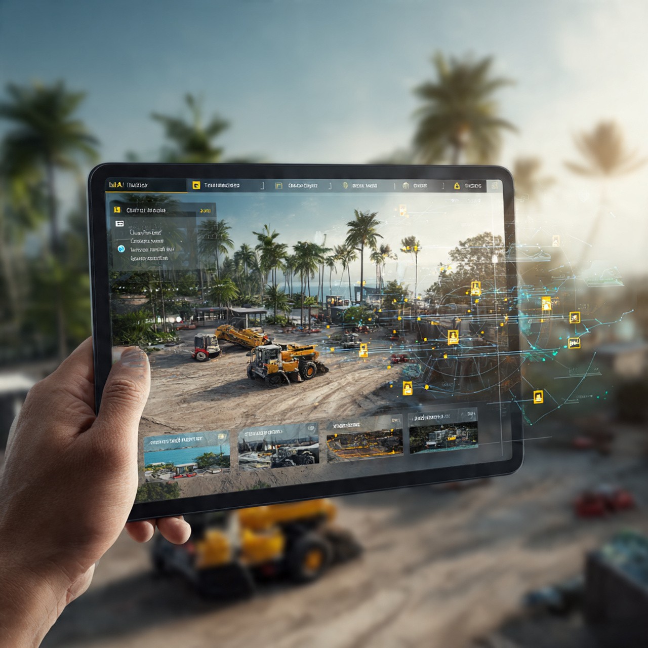 Tyros® analytics screen on mobile app showing operational patterns, trends, and performance insights