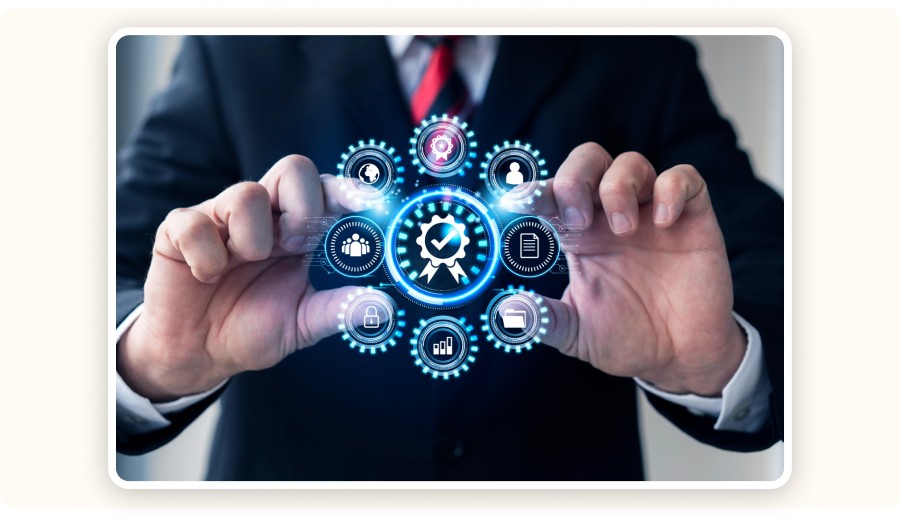 Illustration of automated digital product management