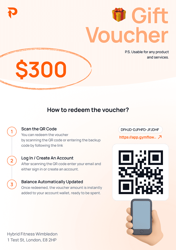 gym gift voucher