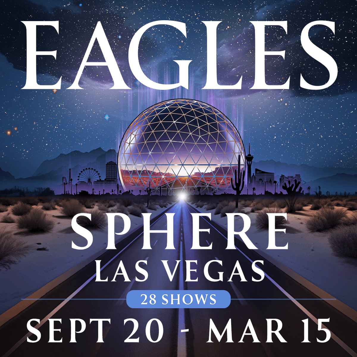 Eagles at Sphere Las Vegas artwork