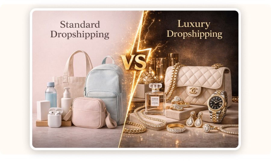 Luxury Dropshipping Differs from Standard Dropshipping