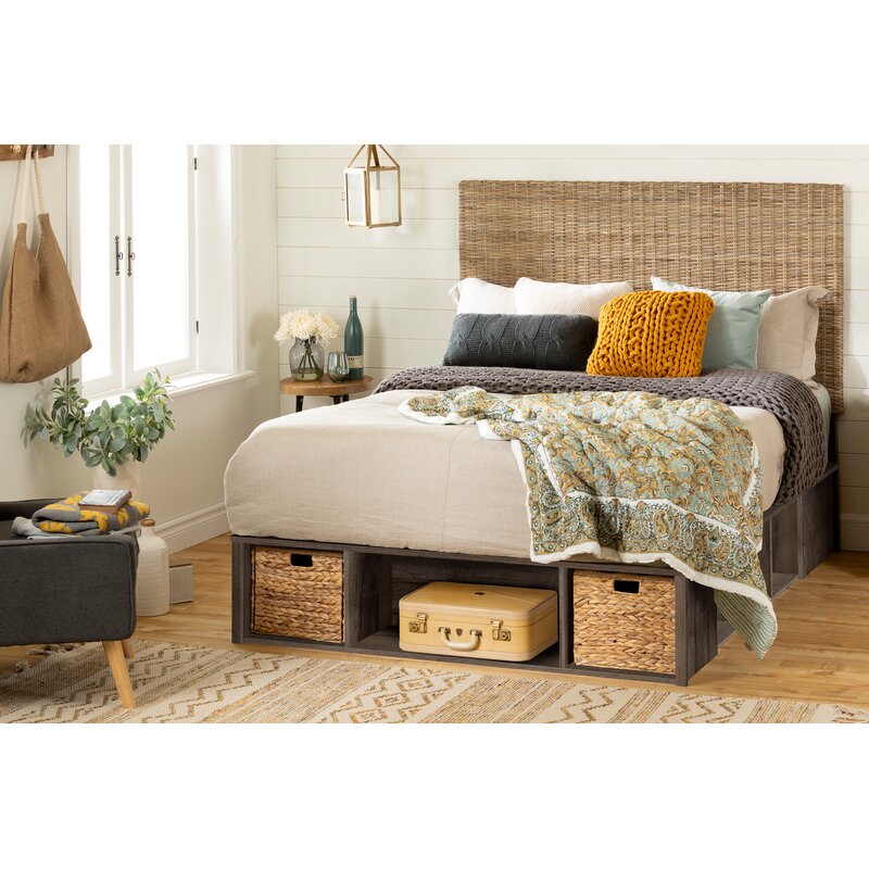 The south shore avilla storage bed blends modern aesthetics with practical design for any setting.