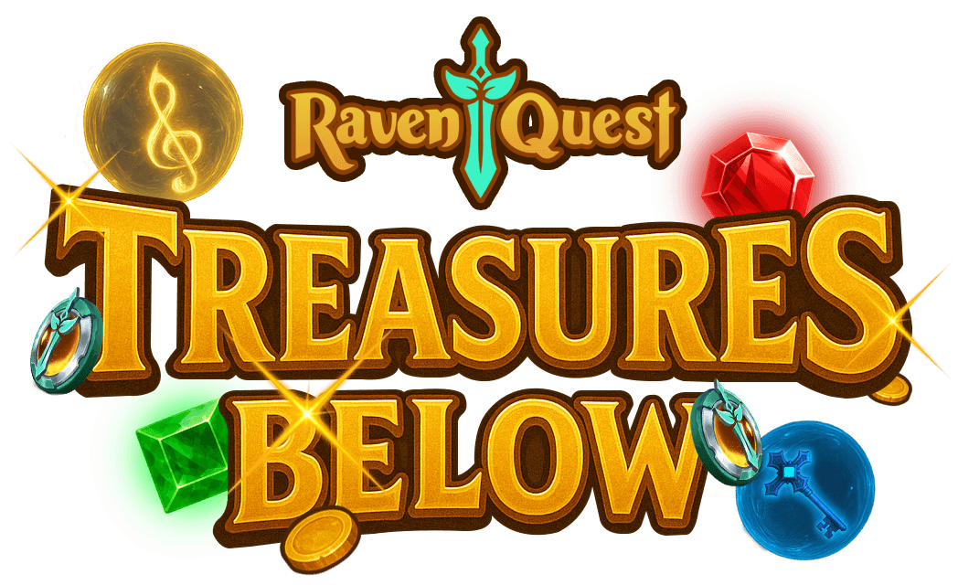 ravenquest treasures below logo