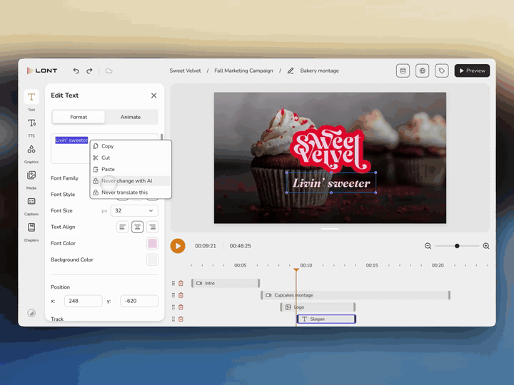 Lont Editor preview video