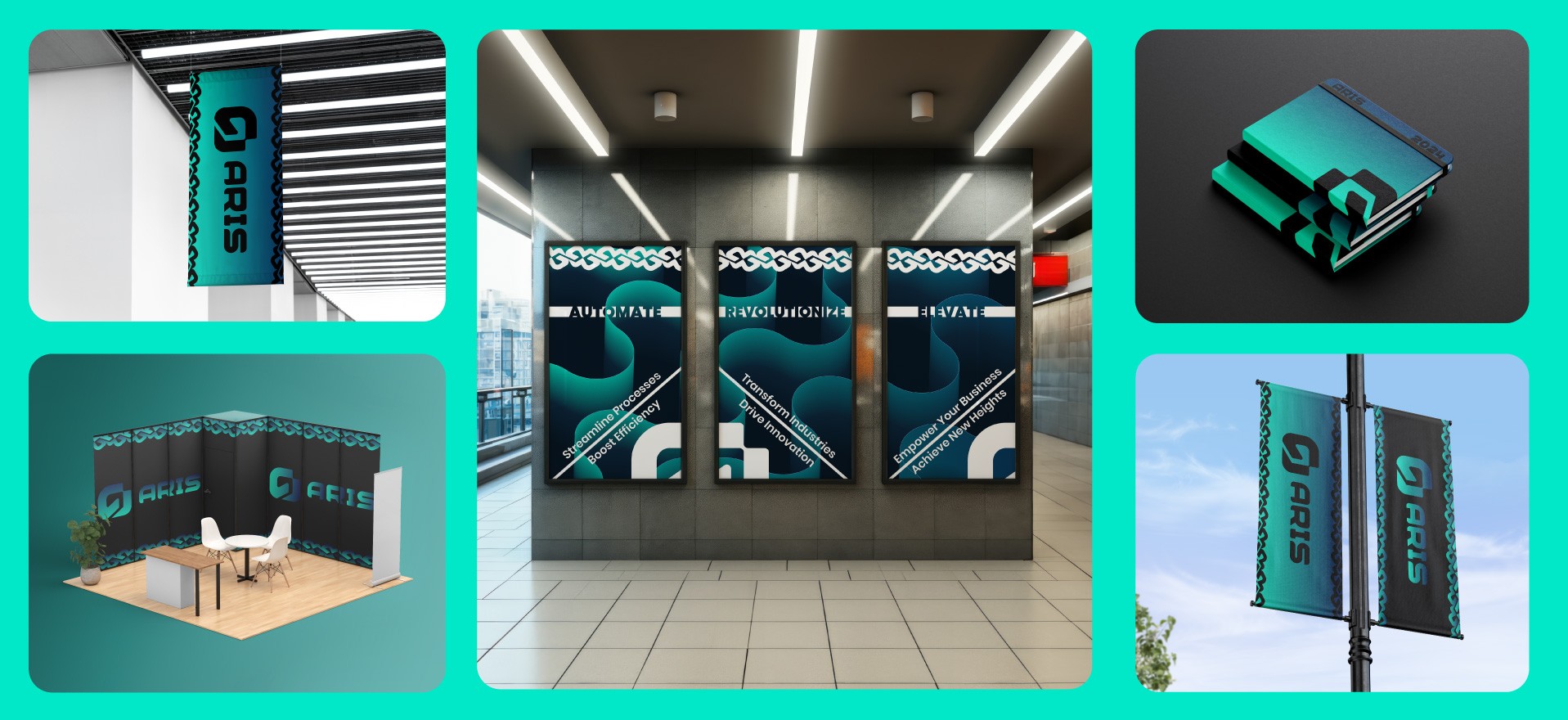 aris artificial intelligence technology ai innovation fintech 8bit creative solutions branding brand identity logo design business card website design development creative agency marketing advertising seo mauritius