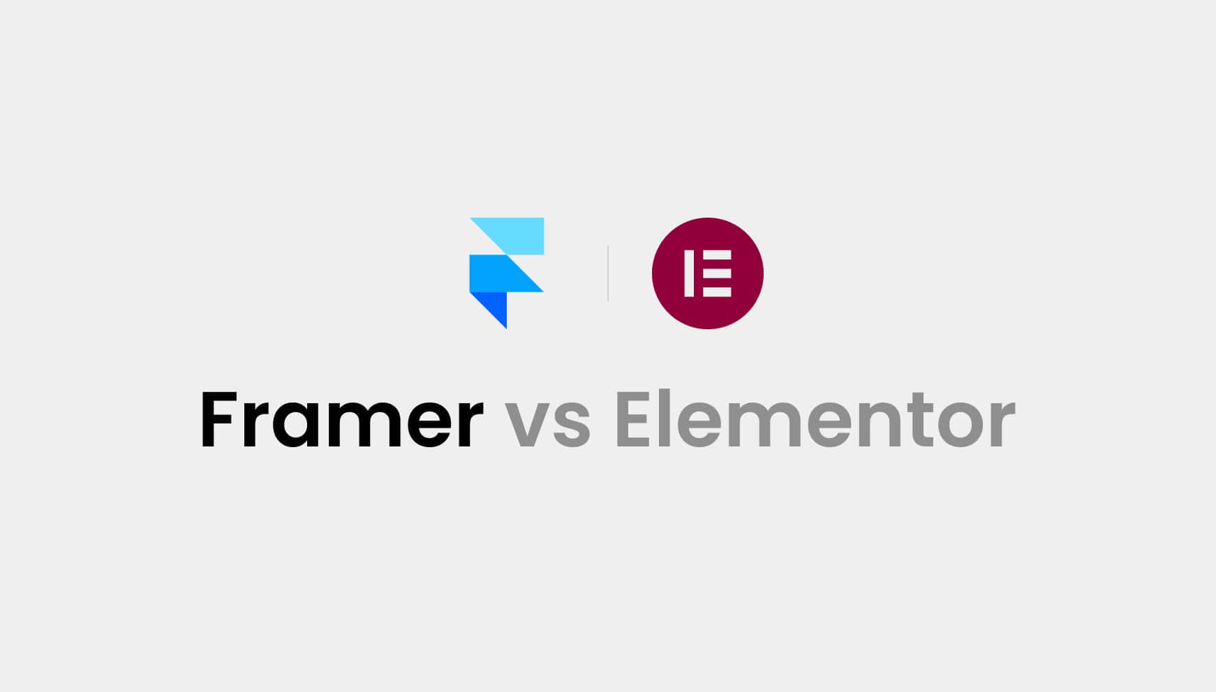 framer vs elementor