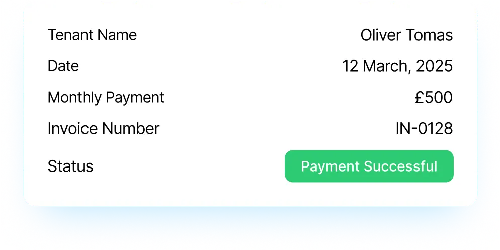 Tenant payment image - LightWork AI