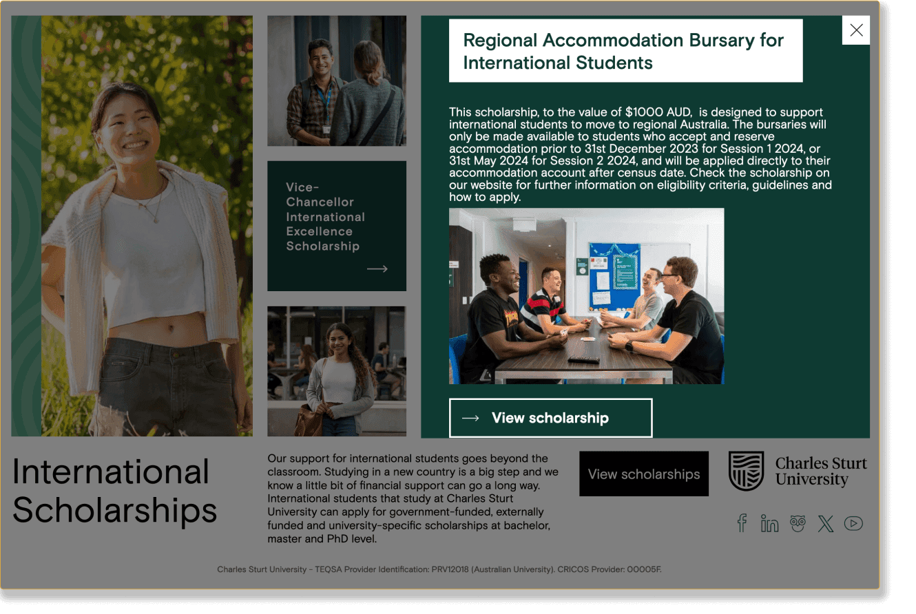 Charles Sturt University brochure page 3