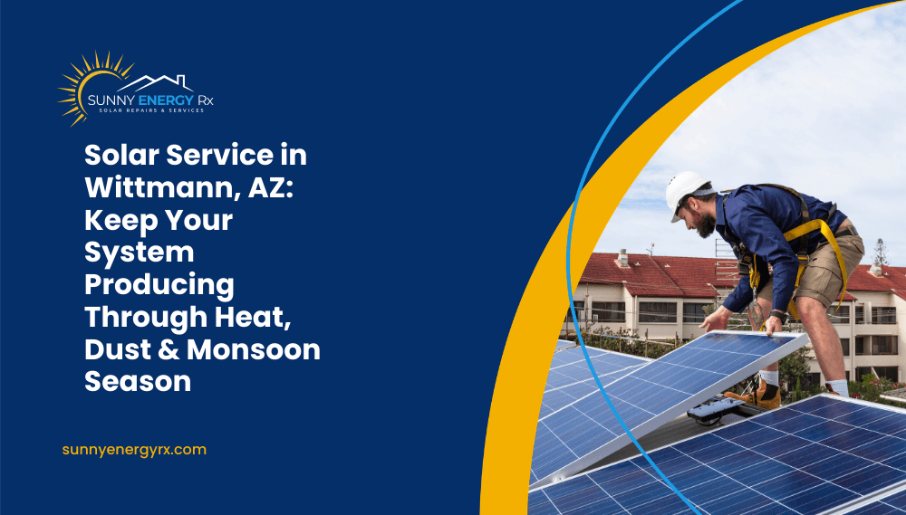 Solar Service in Wittmann, AZ: Keep Your System Producing Through Heat, Dust & Monsoon Season