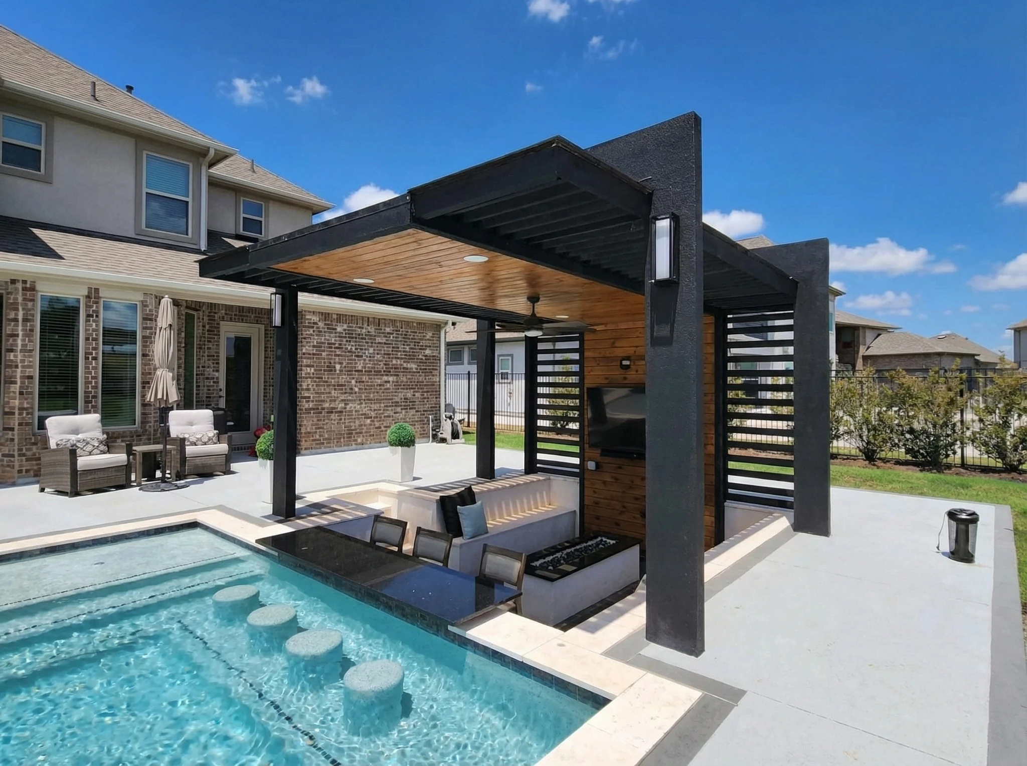 Pergola Construction in Richmond, TX - LD Outdoors Design