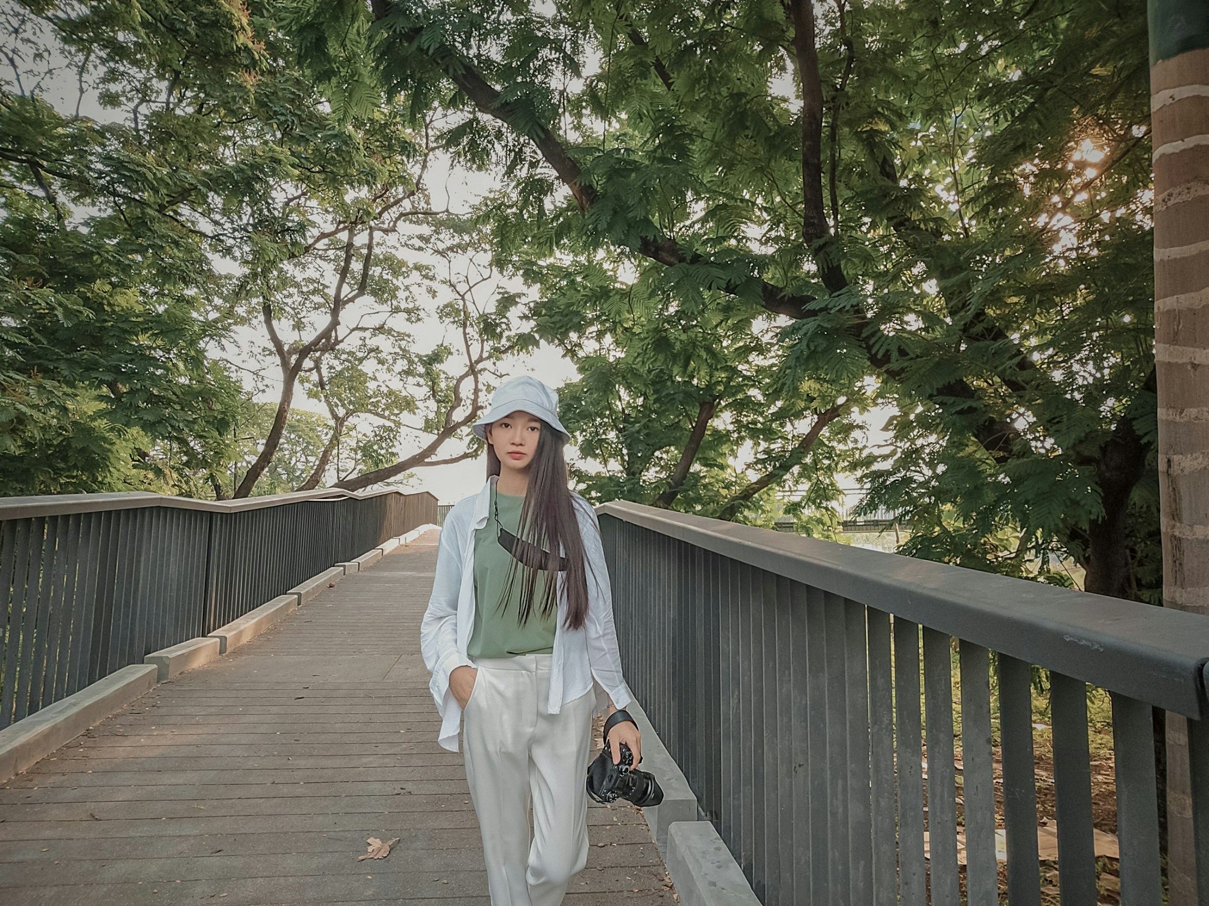 woman walking in a park - Best Color Combinations