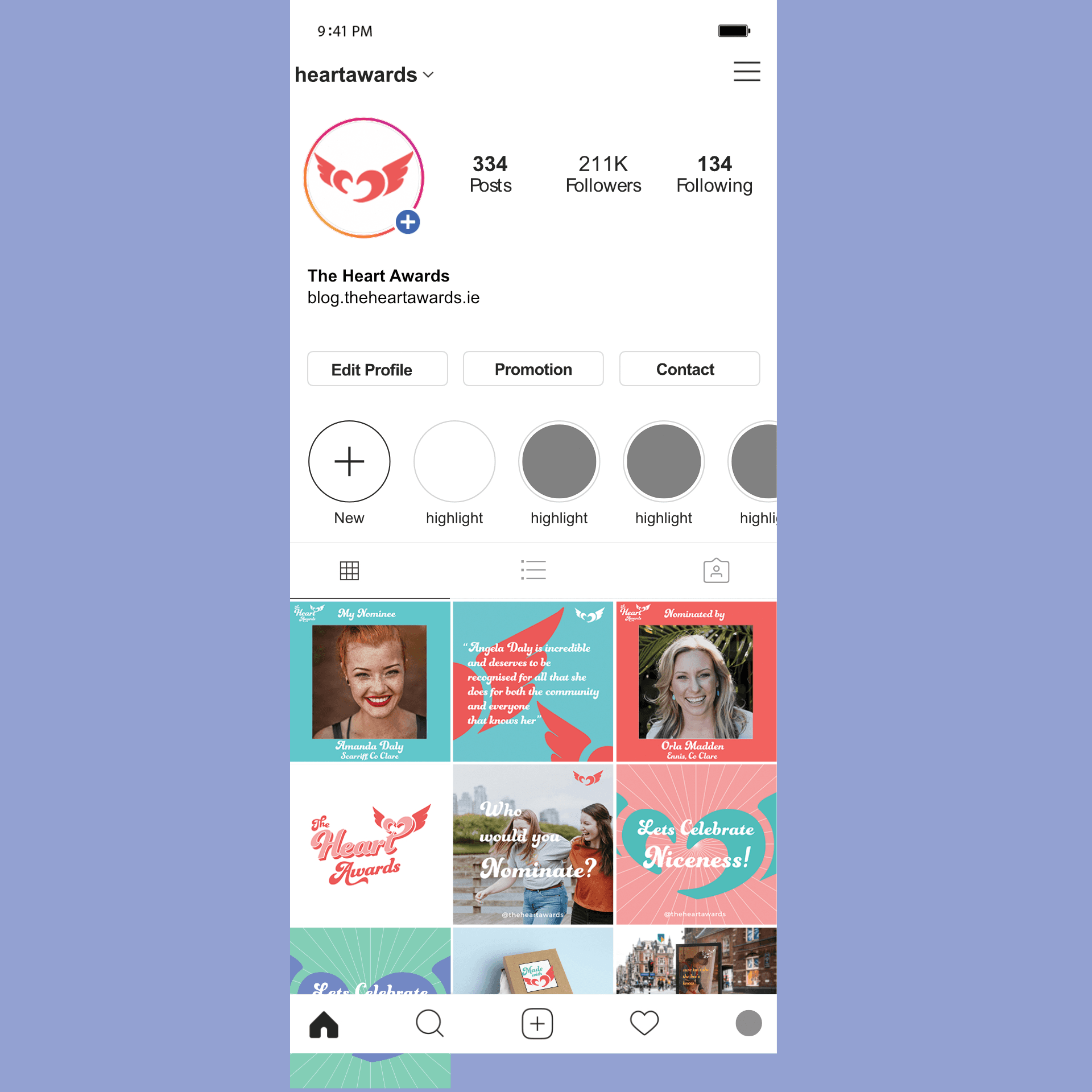 Website preview on desktop – Digital interface design for Irish awards platform.