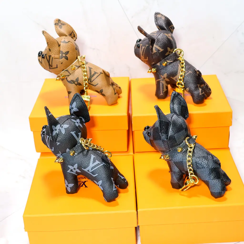 LV French Bulldog keychain