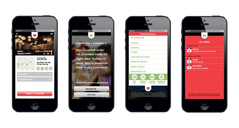 Sample of multiple UX designs for phone apps.