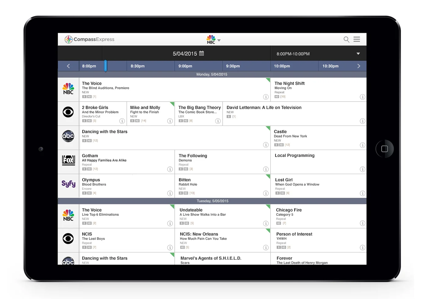 NBC Compass — iPad