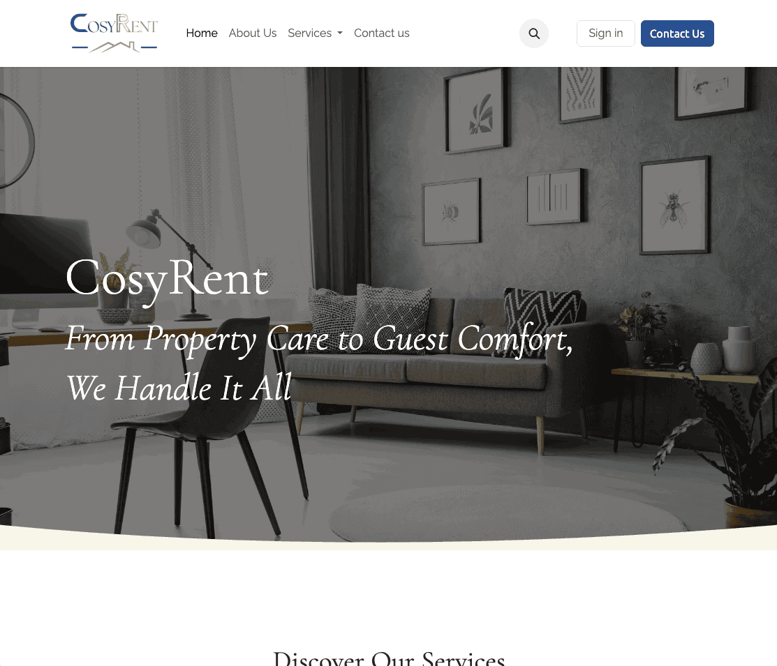 Home page cosyrent