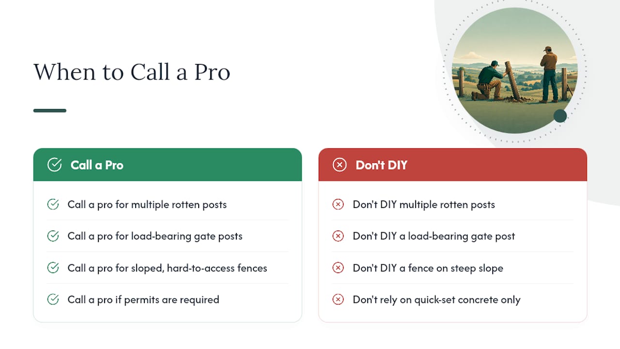 When Spagnotti Contracting Recommends Calling a Pro — overview diagram
