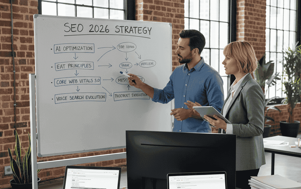 une agence seo bordelaise travaillant sur les tendances SEO 2026