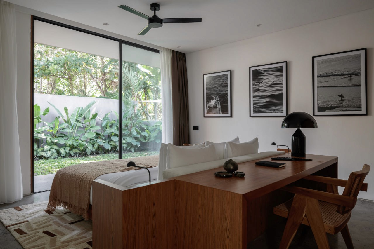 A completed 2-bedroom villa in Canggu, located within a private boutique compound