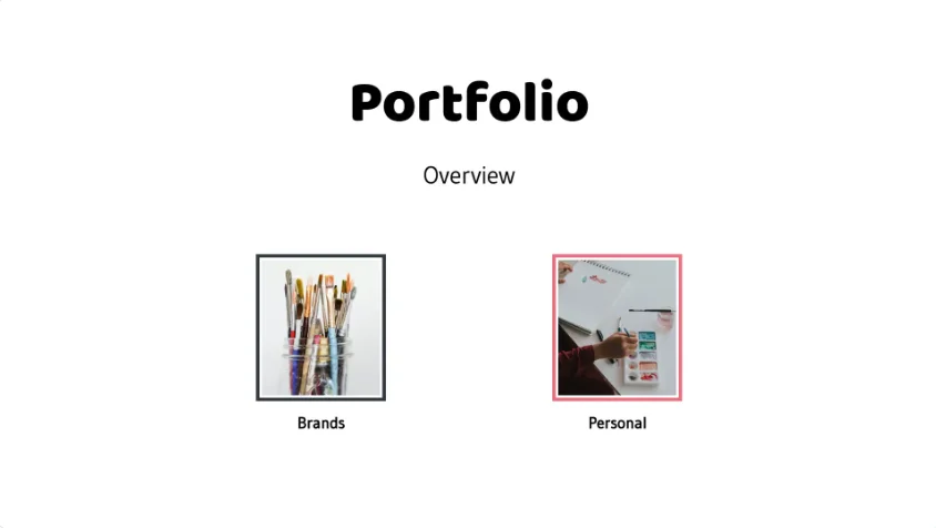 Art Portfolio template