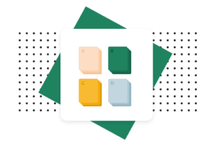 A stack of various colourful cards