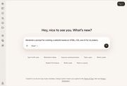 Microsoft Copilot chat with prompt asking to generate a website prompt for a bakery in HTML CSS and JS