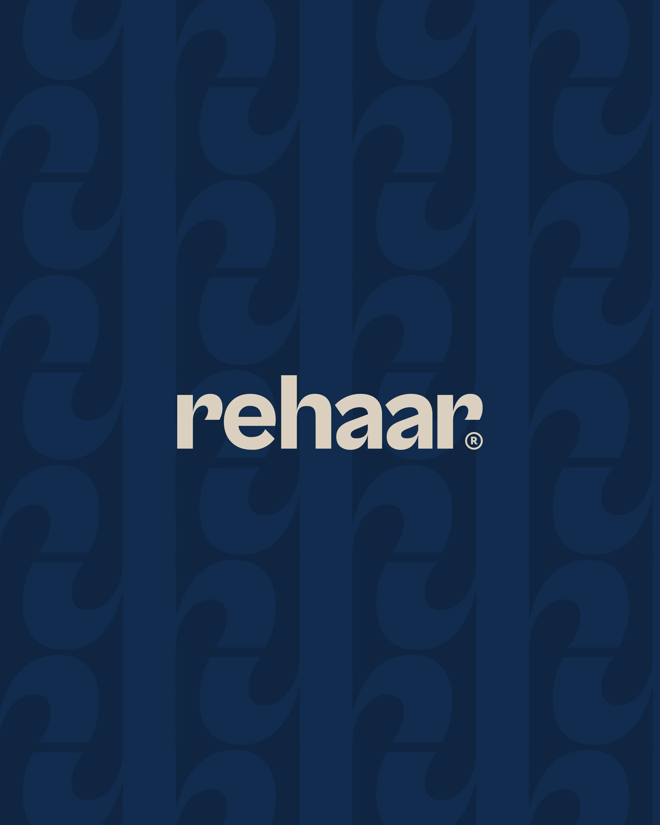 Logo on blue pattern background