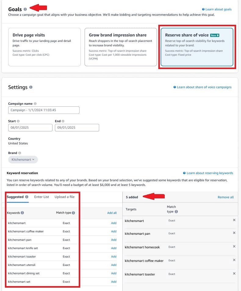 Sponsored Brands campaign