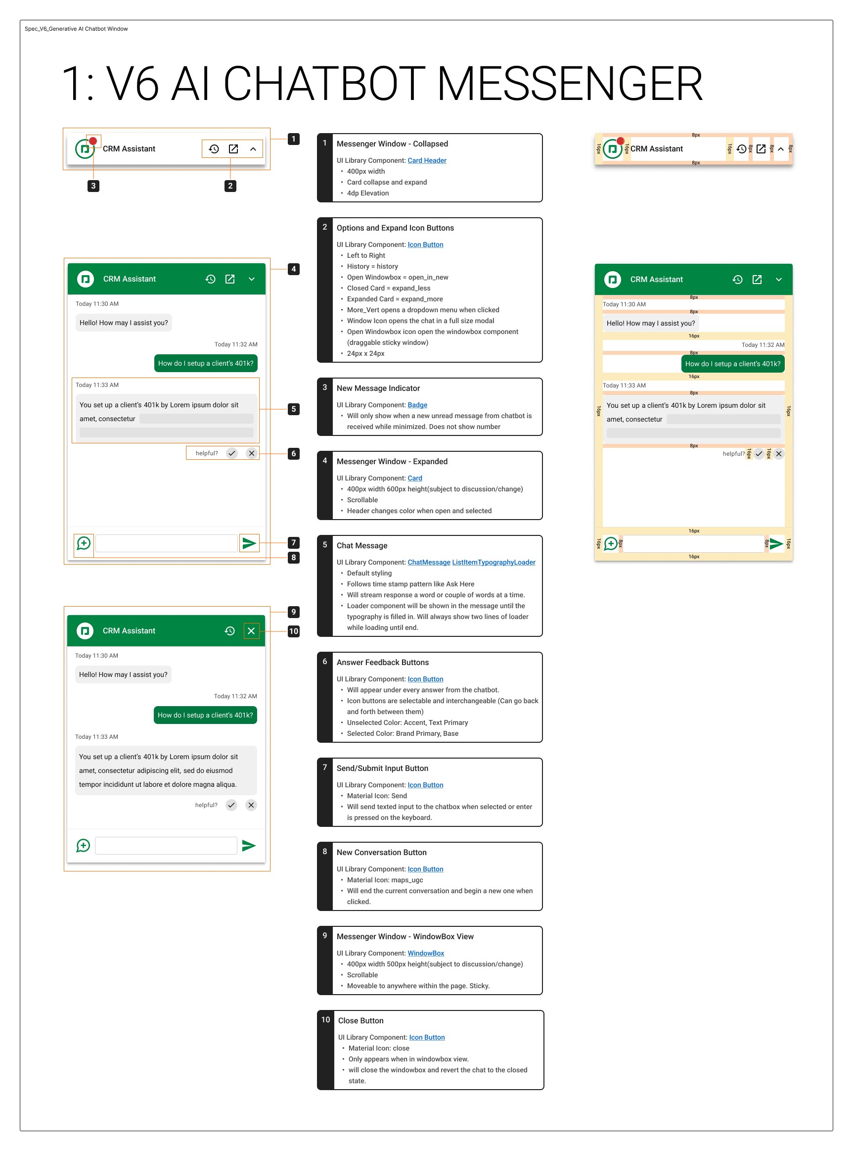 Passive Feedback Options