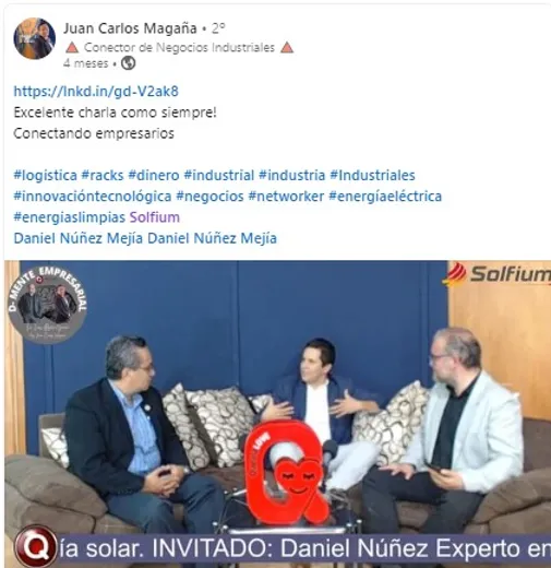 Entrevista para D-Mente Empresarial__Paneles solares Solfium