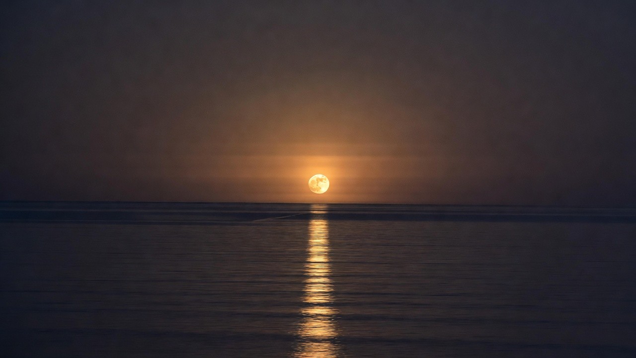 Sunrise, Moonrise & the Beach