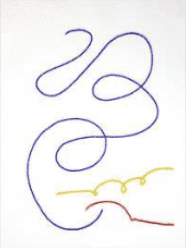 herd of sheep on road painting