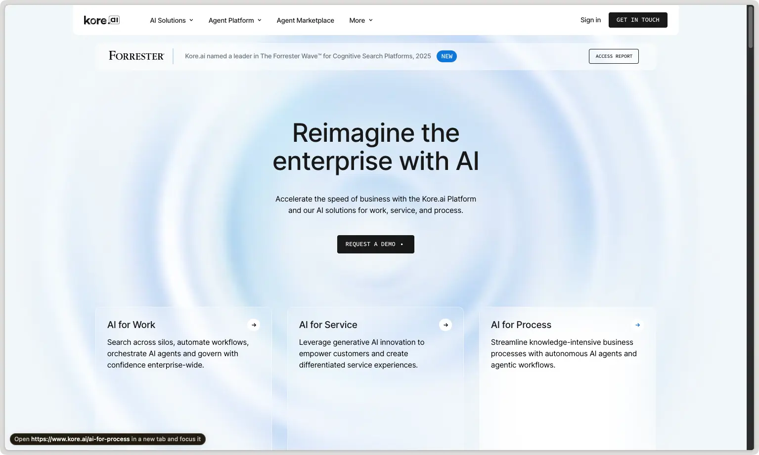 Kore AI, best ecommerce ai agent for scalable enterprise ecosystems