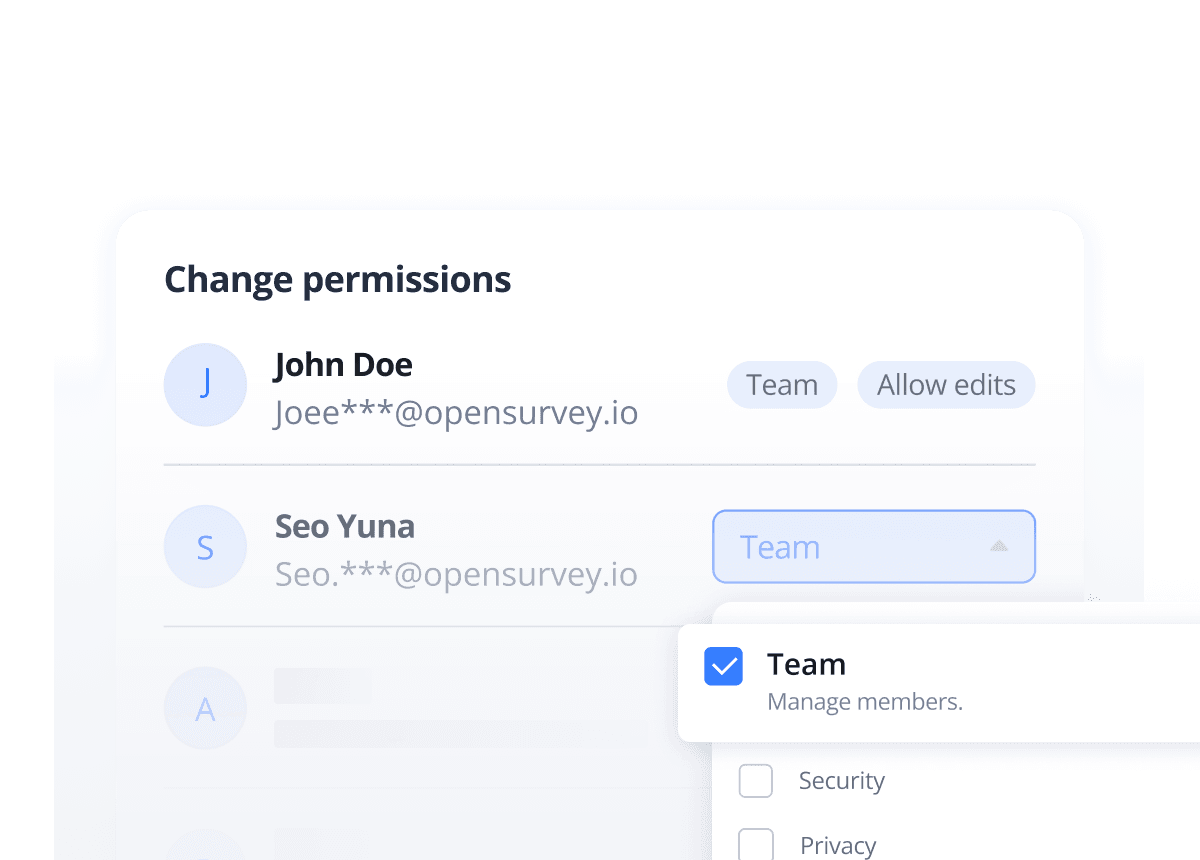User interface displaying a list of tasks or items with options to edit or interact.