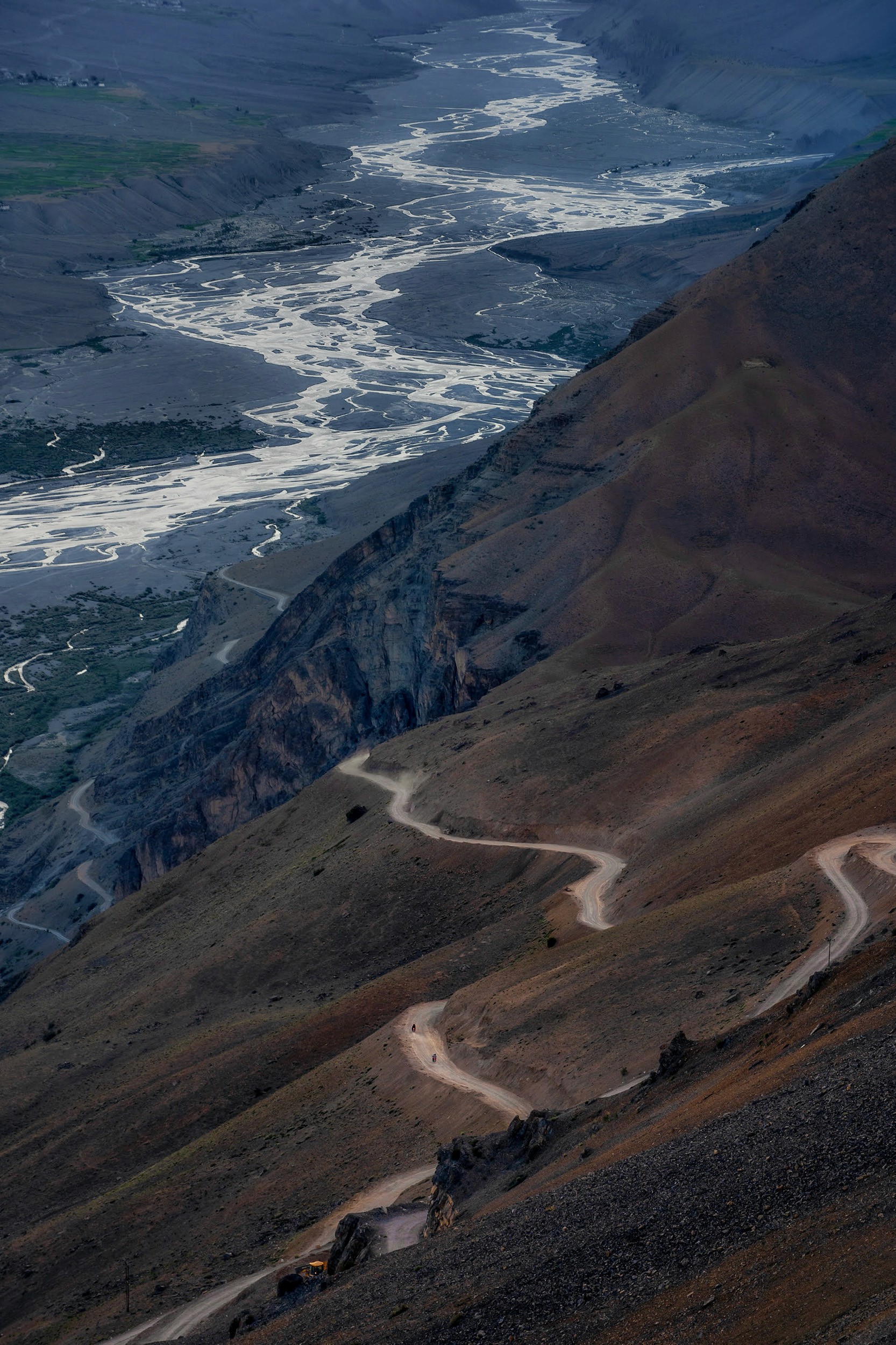The Earth's Veins — Glacial rivers carving through the silence of the Himalayas.