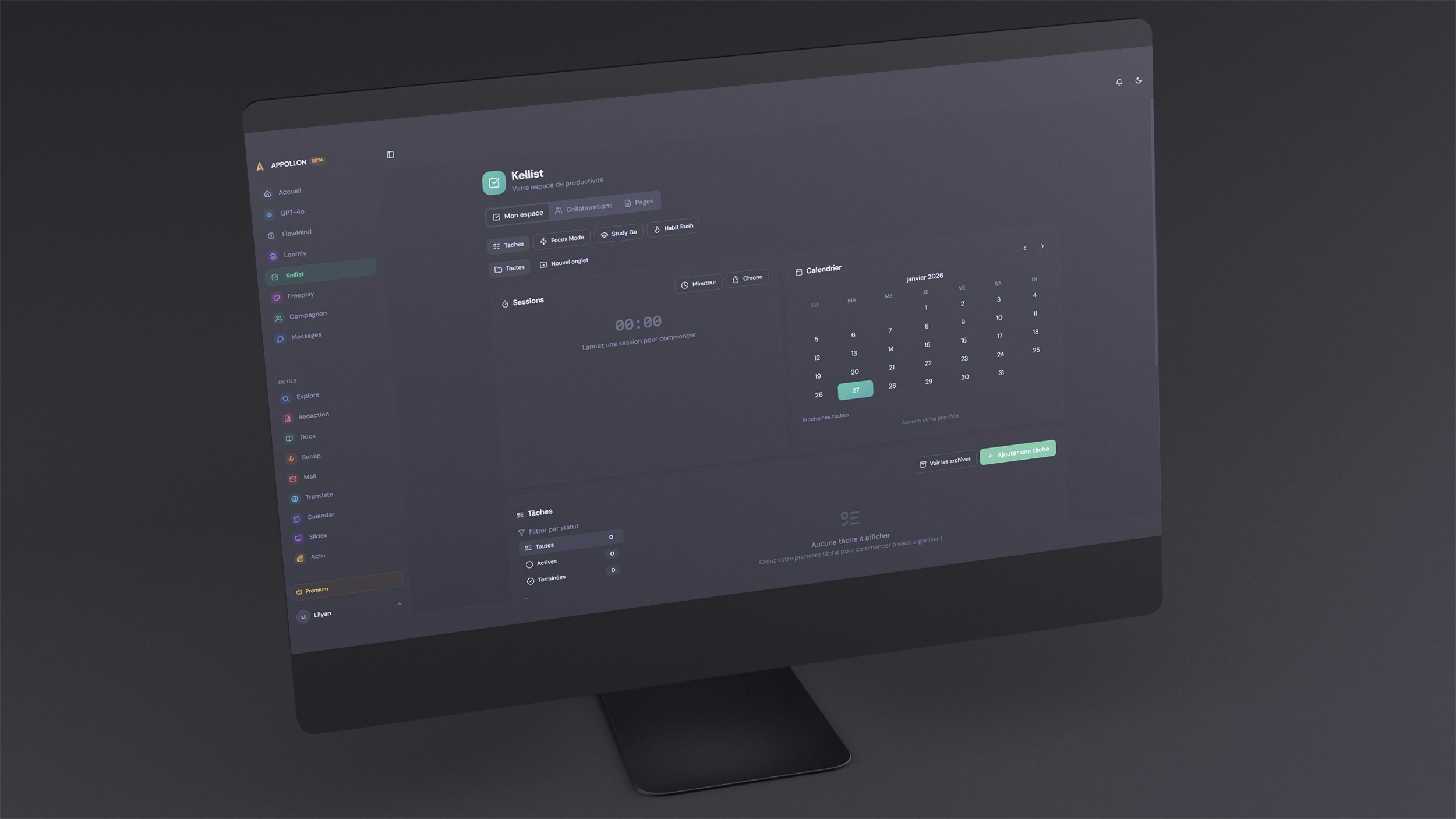 Laptop displaying website on wooden table