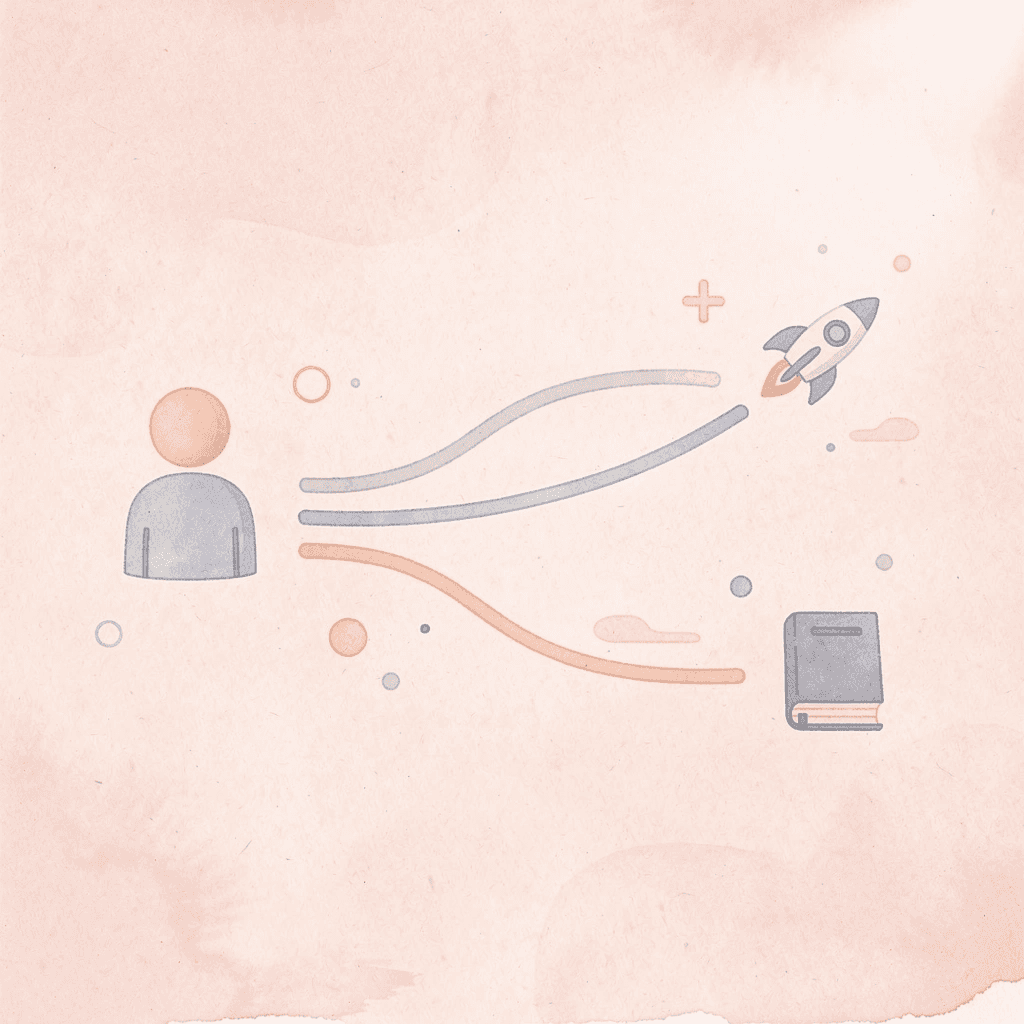 Icon showing how focusing on average SAT scores splits students into different paths
