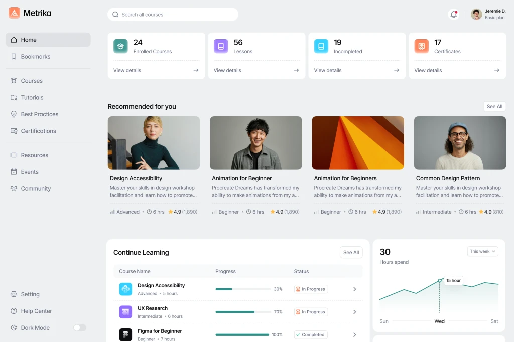 Edu dashboard — bob lejeune