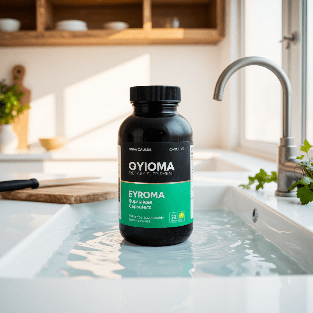 product photography of a bottle of dietary supplement capsules