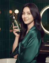 Woman riding a bicycle on a road