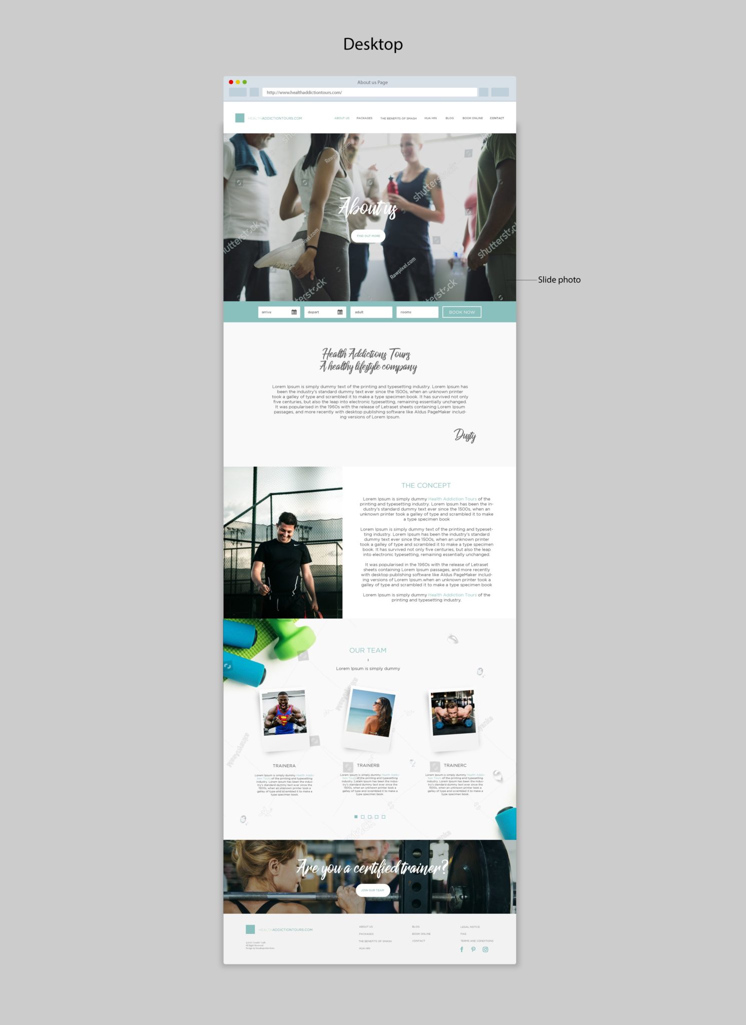 Health Adventure Thailand website About Us creation by Suzaku Productions